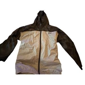Under Armour Boy's Windbreaker Zip-Up Jacket Water Repellent & Windproof Size XL